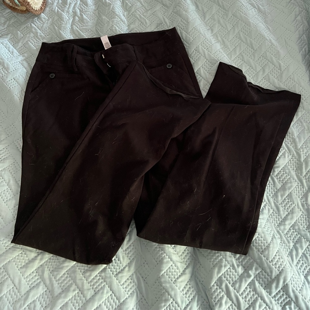 Black boot cut women’s work pants
